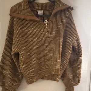 Cozy Brown Knit Sweater